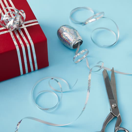 18 Pack: 3/16" Holographic Gift Ribbon Keg by Celebrate It™